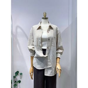 [올리브데올리브] 올리브데올리브 (OH5MB683) 소프트 시어서커 체크 셔츠 OH5MB683