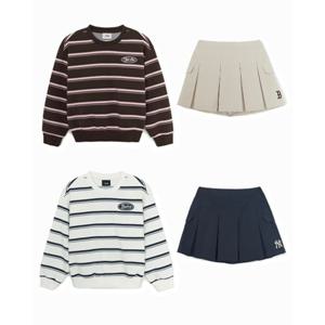 [엠엘비키즈] 스트릿 베이직 여아 스트라이프 맨투맨세트 (7FS2B0754) 7FS2B0754