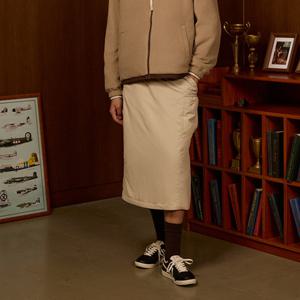 [르꼬끄공식] 여성 패딩 미디 스커트 (QQ422LSKO1)