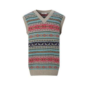 헤지스  25FW  남성 울 퍼피 페어아일 베스트 HZSW5D487I2