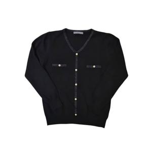 [르니앤맥코이(여성)]진주단추 포인트 브이넥 니트 티셔츠(MM10KN773FJY)