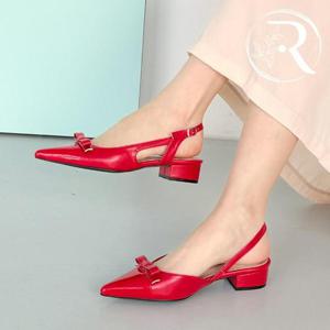 [디자이어로즈] 레드 슬링백힐 스틸레토 구두 3cm