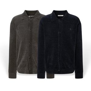 [헤지스 남성] 남성 셔닐 니트 트러커 가디건 HZSW5D205 PG-HZSW5D