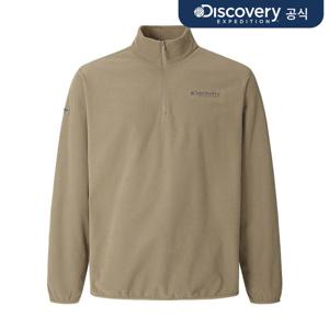[디스커버리] 남성 그리드 플리스 반집업티셔츠 (BEIGE) DMZT7A056-BGS