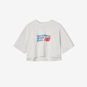 [뉴발란스 반팔] 여성 로고 크롭반팔티 NBNEF2V342-15