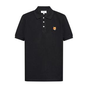 25FW 메종키츠네 폭스 헤드 피케 폴로 티셔츠 블랙 PM00209KP0002 P199