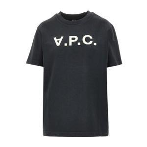 아페쎄 로고 프린트 크루넥 반팔 티셔츠 COHMBM26384 TZD