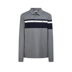 헤지스 골프 남성 24FW 스테디셀러가격인하그레이 라인배색 긴팔폴로티셔츠 WPTS4D702G3