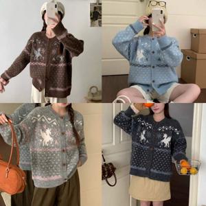 나야홍 / 빅사이즈티 V769L512 별빛유니콘가디건니트 YY