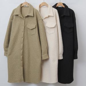 나야홍 / 빅사이즈셔츠 V777L512 도톰한부클포켓롱남방 WB