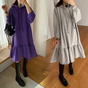 나야홍 / 위쉬몰 RA 프릴기모후드원피스(F905H512) 빅사이즈