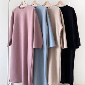 나야홍 / 빅사이즈원피스 V863L512 감성있는기모롱원피스 AR