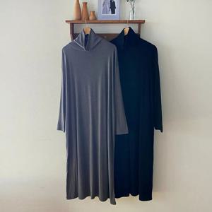 나야홍 / 빅사이즈원피스 Q250L512 우먼스폴라롱기모원피스 RA