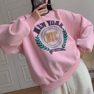 나야홍 / 아이우먼 월계수기모박시맨투맨 MCV889M512 빅사이즈