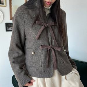 나야홍 / 빅사이즈아우터 T485L512 레이디헤이리본자켓 LT