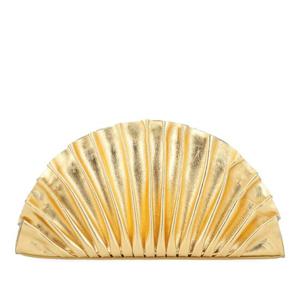 컬트가이아 하프문 플리츠 메탈릭 날라 클러치 CL2092NP GOLD