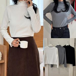 나야홍 / 위쉬몰 YP 물결마감하이넥티셔츠(V922H512) 빅사이즈