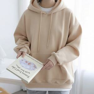 나야홍 / 아이우먼 무지속기모심플후드티 SEV945M512 빅사이즈