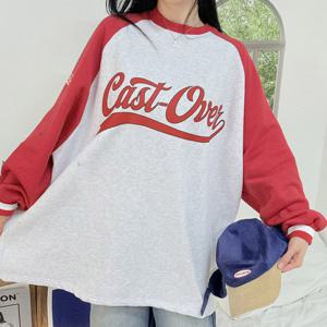 나야홍 / 아이우먼 기모박시캐스트맨투맨 POV949M512 빅사이즈