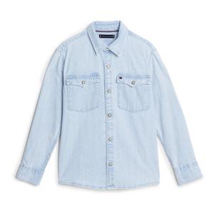 [타미힐피거칠드런] 타미힐피거 키즈 T42G0HSH130BT1 코튼 데님 셔츠 T42G0HSH130BT1