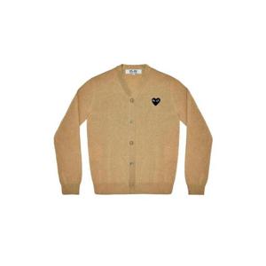 Play Comme des Garcons플레이 꼼데가르송 블랙 하트 니트 가디건 베이지 AZ-N024-051-3