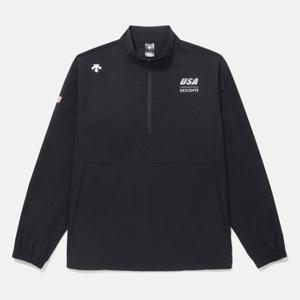 [데상트]데상트 우븐 풀오버 SQ123IWH21BLK0 티셔츠