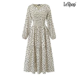 [르샵]플라워 셔링 캉캉 밴딩 롱 원피스 (DQ1OW001A)