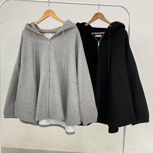 나야홍 / 빅사이즈아우터 V698L601 도톰기모플레어집업 RA