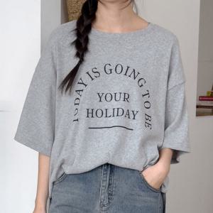 나야홍 / 아이우먼 고잉트임속기모티셔츠 RDX065M601 빅사이즈