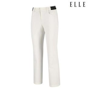 엘르골프 세이브존01 여성 밴드라인 포인트 세미나팔 팬츠 6J61601 100