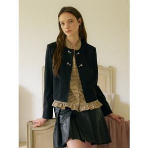 [올리브데올리브] 올리브데올리브 (OW5WJA180) 라운드넥 부클 크롭자켓 OW5WJA18