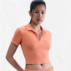 나이키 여성 스포츠웨어 에센셜 반팔 폴로 탑 DV7885-844 2390558