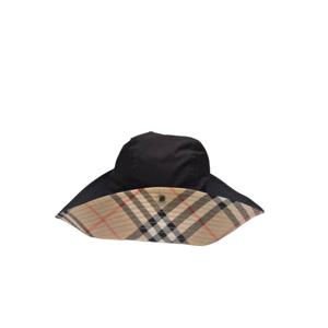 [버버리]8112364 (체크 브림 개버딘 햇)