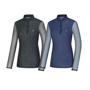 [콜핑]LD18 여성 봄/여름 아이스본 소매망사 집업긴팔티 KWT4229W