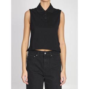 생로랑 반팔 티셔츠 862601Y37ZE 1000 BLACK