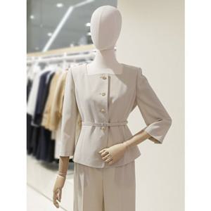 [숲] SOUP 숲 벨티드 스퀘어넥 셋업 정장 자켓 (SC4TJ35) SC4TJ35