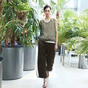 르네크루 26SS 튤 레이어드 자스민 팬츠