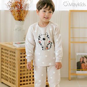 [메이키즈]도트타이거 오가닉 보온내의