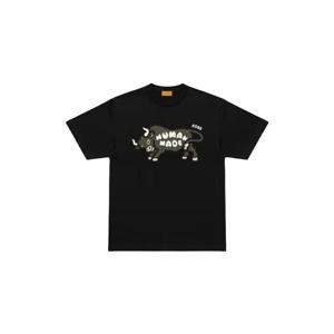Human Made휴먼 메이드 애니멀 그래픽 티셔츠 고베 블랙 HM30CS083