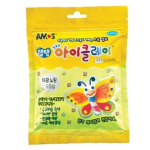 아모스 탱탱 아이클레이 50g팩-야광노랑(8567)