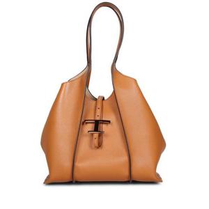 토즈 T 타임리스 스몰 쇼핑백 XBWTSBA 0200Q8E S410 Brown