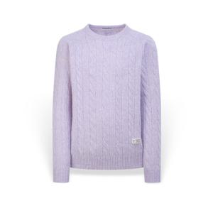 [헤지스 남성] 남성 로고장식 울 크루넥 니트 HZSW5D403V1 HZSW5D403