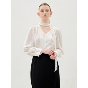 [올리브데올리브] 폴리 타이 블라우스 OH6SB2900