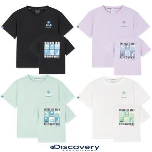 디스커버리키즈DKRS73063키즈 블록 그래픽 티셔츠