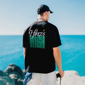 코오롱스포츠  남녀공용 그래픽 반팔 티셔츠 페이퍼프레스 JWTCM25841BLK