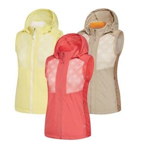 콜핑 여름 여성 등산 후드 탈부착 메쉬 조끼