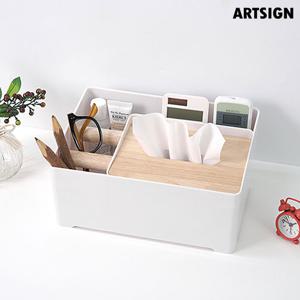 아트사인 원목수납함 데스크 12505/원목정리함/원목보관함/데스크수납함/데스크정리함/다용도정리함