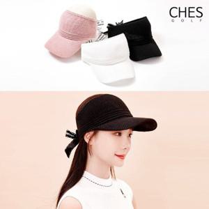 [체스]그린퀸 리쥬 여성골프 리본브로치 쿨 썬캡