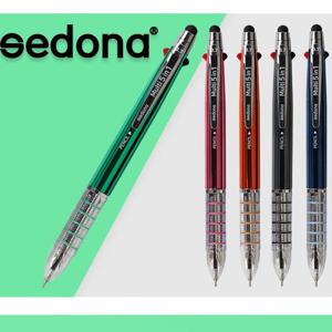 세도나 멀티5 in 1 니들터치펜(볼펜3색+샤프+터치펜)