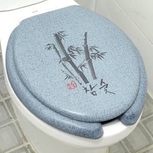 참숯대나무 변기커버 U자 중형 변기시트 덮개 뚜껑